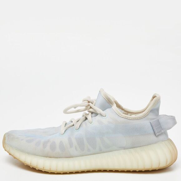 Yeezy X Adidas Blue/white Mesh Boost 350 V2 Mono Ice Sneakers Size 39 1/3